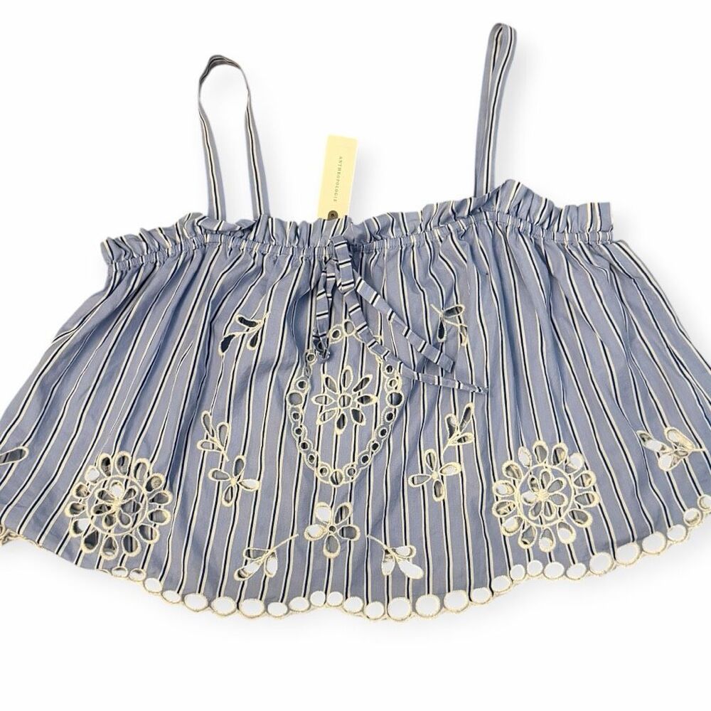Anthropologie Maeve Embroidered Eyelet Tank - Picture 5 of 7